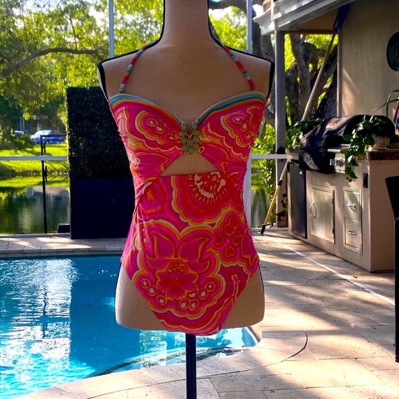 Trina Turk Swim Nwot Trina Turk 25th Anniversary Morning Sunrise